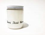 Personalized Clear Jar Candle 9 oz