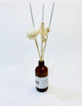 Two Flower & White Stick Amber Reed Diffuser
