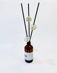 White Ball & Black Stick Amber Reed Diffuser