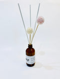 Color Ball & White Stick Amber Reed Diffuser