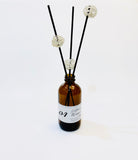 White Ball & Black Stick Amber Reed Diffuser