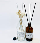 Two Flower & White Stick Amber Reed Diffuser